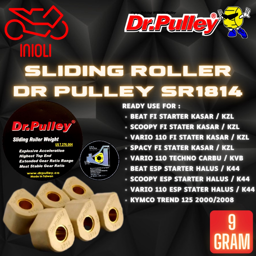 Jual Sliding Roller Dr Pulley Gram Beat Sporty Pop Esp Fi