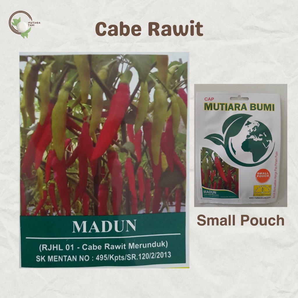 BENIH CABE RAWIT MADUN CAP MUTIARA BUMI | Small Pouch