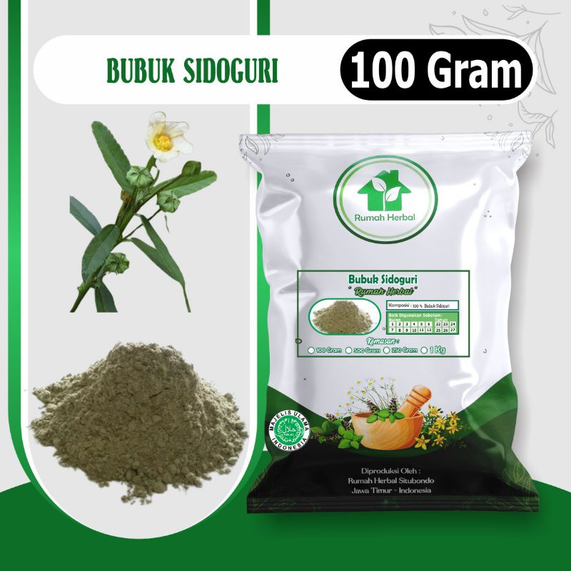 

Bubuk sidoguri murni kemasan 100gram