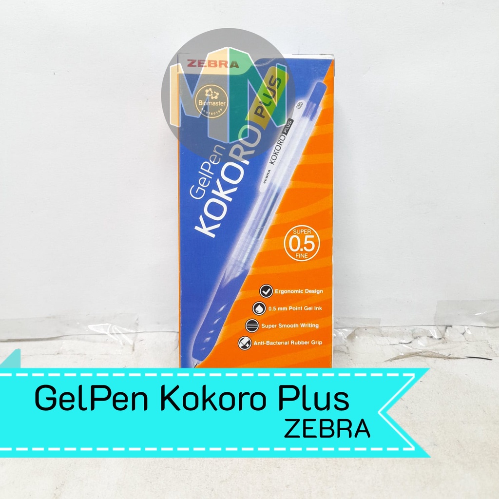 

Pulpen Kokoro Plus Zebra 0.5mm Gel Pen