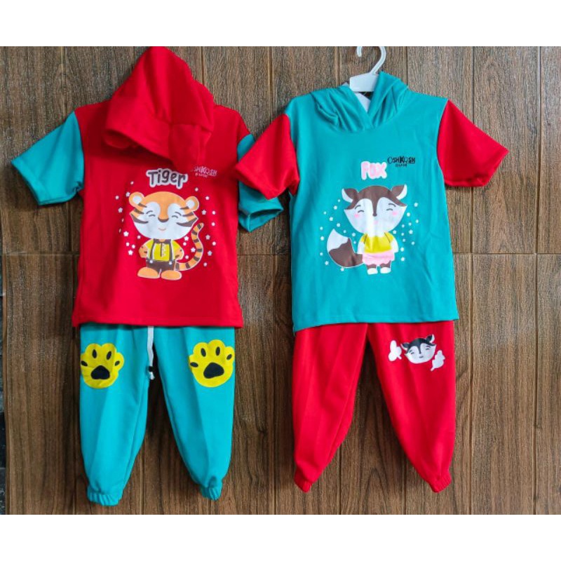 Set Hoodie Kuping Anak Laki-laki//Set Hoodie Anak Perempuan/Set Hoodie Unisex