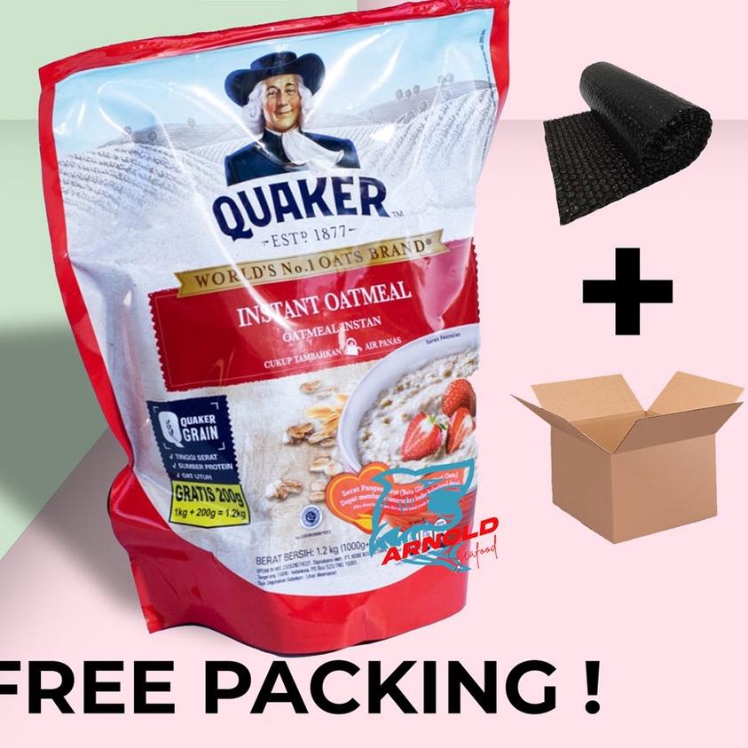 

COD✔️Quaker Instant Oatmeal 1,2 kg / Oats Cereal 1200 gr|RA3