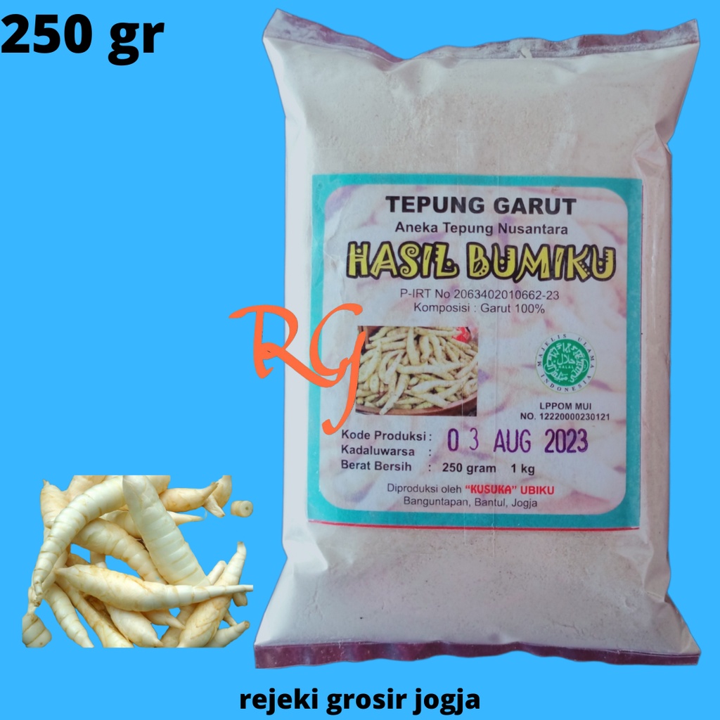 

TEPUNG GARUT ORGANIK kemasan 250 GRAM