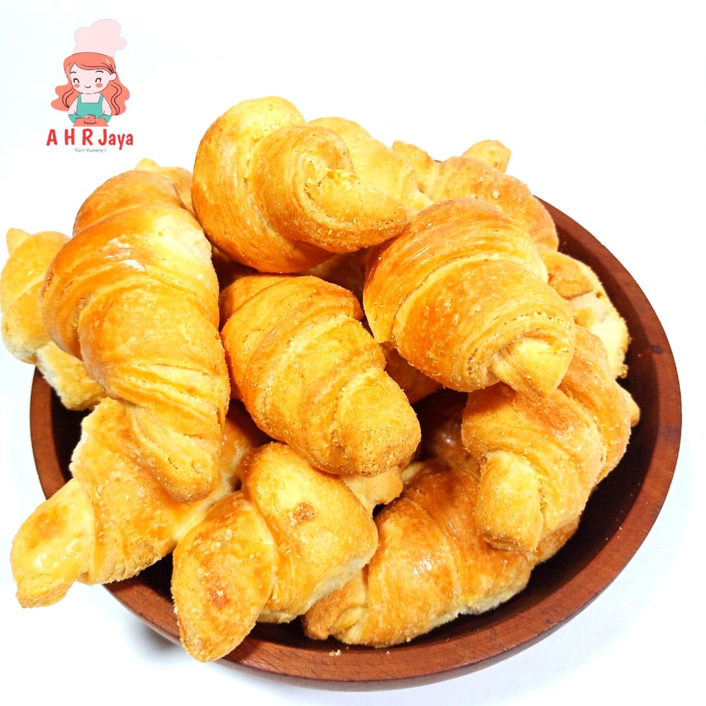 

CROISSANT Keju 500GR / ROTI BULAN SABIT/ KEPITING KEJU / croissant original