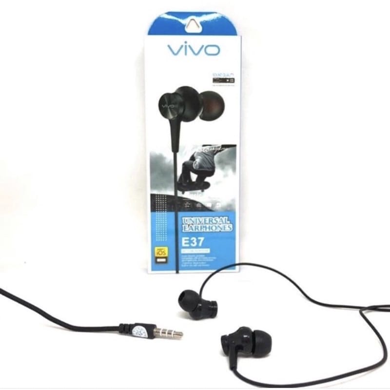 Headset VIVO E37 EXTRA BASS Handsfree VIVO E37 EXTRABASS Earphone VIVO E37 EXTRA BASS