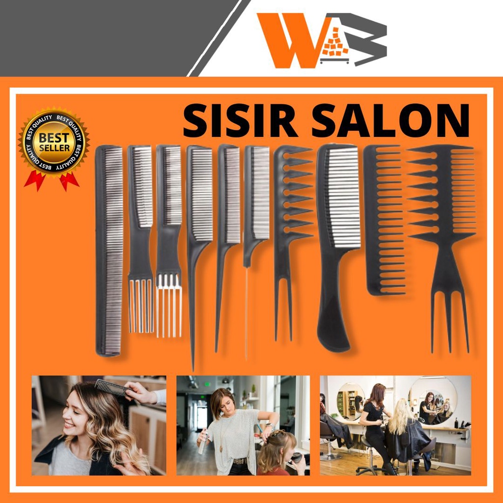 COD Sisir Rambut Banyak Variasi Combo 10 Set