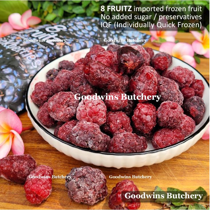 

8Fruitz BLACKBERRY imported frozen fruits IQF buah beku 8 Fruitz 500g