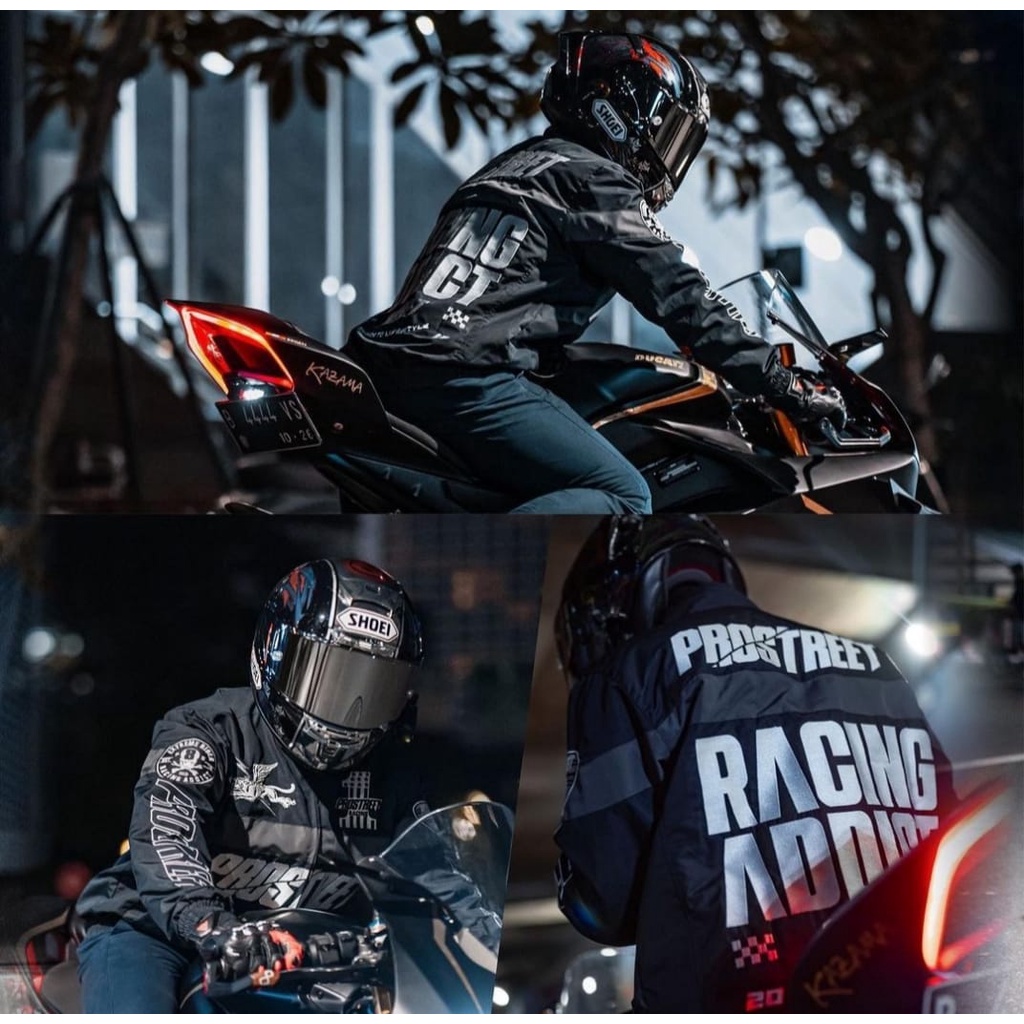 Jaket Racing Rolling Speed Hoodie Racing Sweater Bikers Bahan Lotto Tebal