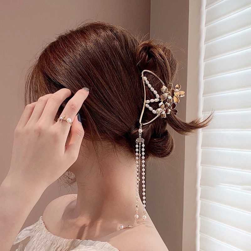 Jepit Rambut Korea Jepit Rambut Salon Bahan Besi Geometri Metal Kupu-kupu Alloy Hair Claw Clips-Doo