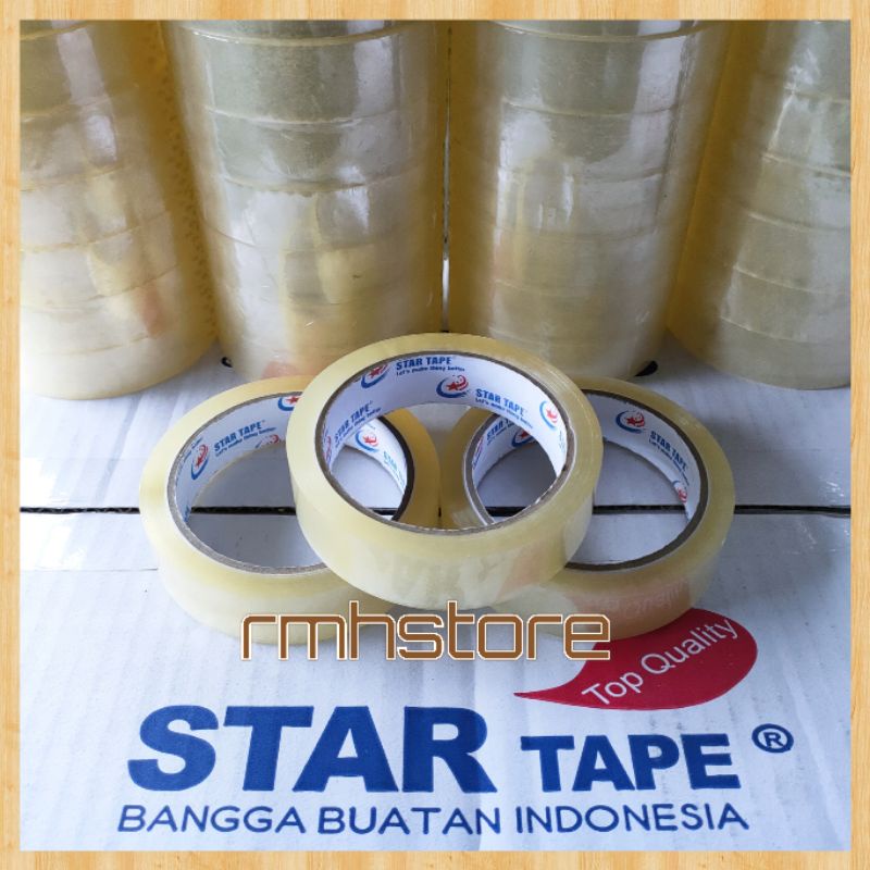 

Lakban star tape 24mm/72yard isolasi serbaguna lakban murah