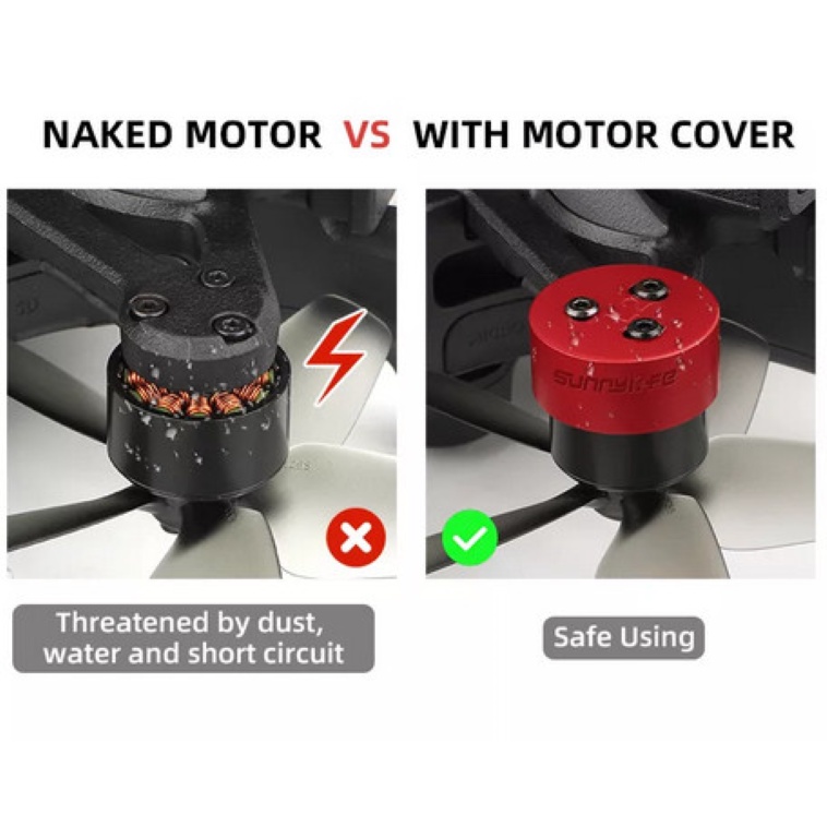 Sunnylife Anti Dust Aluminum Alloy Motor Protective Cover DJI Avata