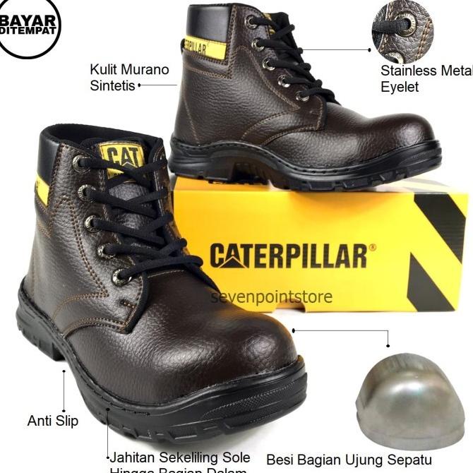 Sepatu Safety - sepatu Caterpillar safety kerja lapangan#sepatuKerja -