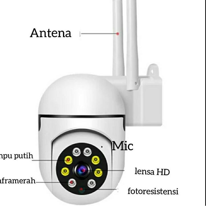 Rekomendasi IP CAMERA CCTV OUTDOOR CCTV WIFI 320° PTZ PAN TILT 8.0MP 1080P App V380pro