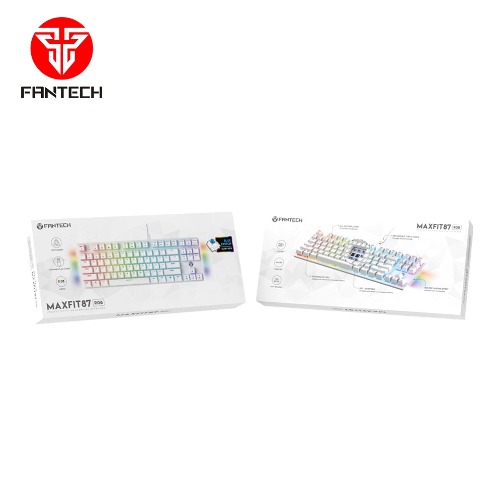 Fantech MK856 MAXFIT87 Hotswap RGB TKL Mechanical Keyboard Gaming