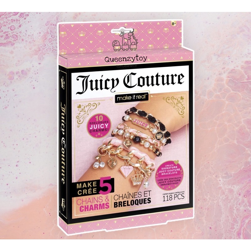 MAKE IT REAL JUICY COUTURE MINI CHAINS AND CHARMS / DIY bracelet kit