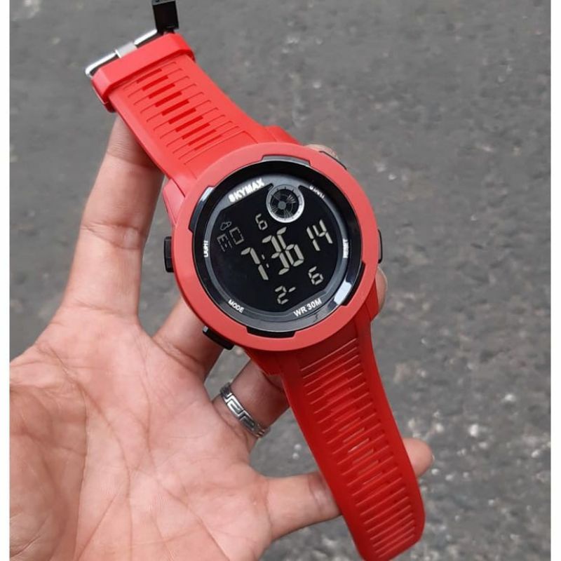 Jam Tangan Skymax Original Waterproof Berenang Digital Pria Wanita