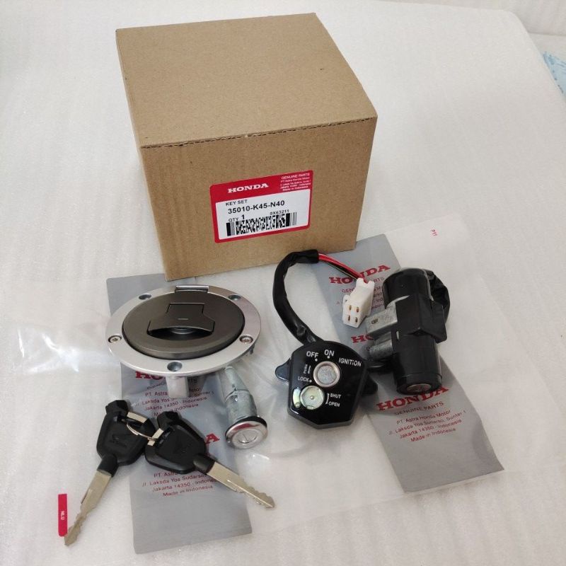 Kunci Kontak Set + Tutup Tangki + Kunci Jok Honda CBR 150 R K45 2016-2020 ORIGINAL