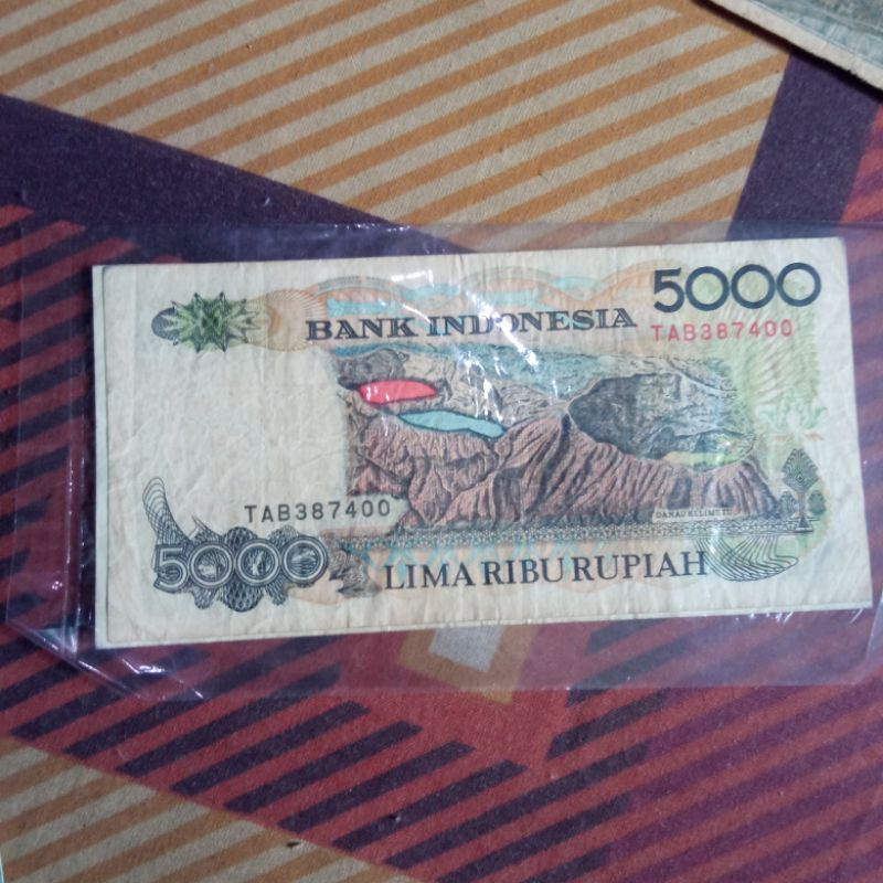1) uang kuno 5000 sasando uang indonesia