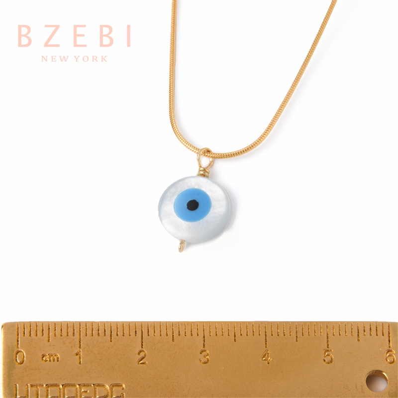 Kalung Emas 18k Dengan Liontin Berlian Bahan Titanium Steel Anti Karat Untuk Wanita 1073n