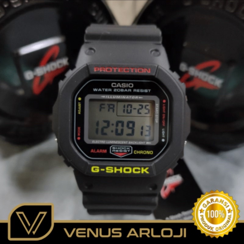 Jam Casio G-Shock DW-5600CMB-1DR DW 5600CMB 1DR Pria Karet Hitam Tosca Segi Digital
