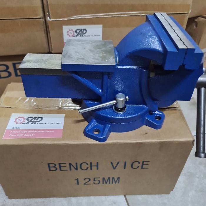 catok besi 5inch paron ragum 5 inch bench vise 5" 5 "
