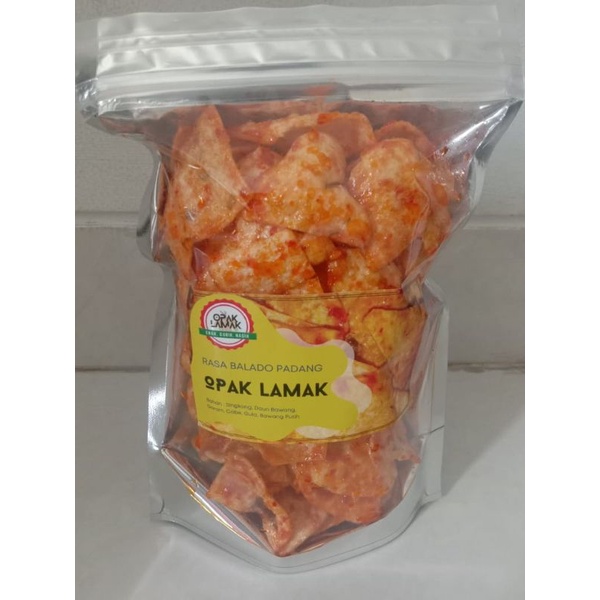 

Kerupuk Opak Rasa Balado Padang Kemasan Regular Khas Padang (Bukittinggi)