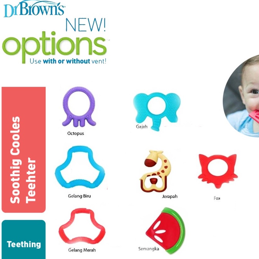 Dr. Brown's Teether | Gigitan Mainan Bayi