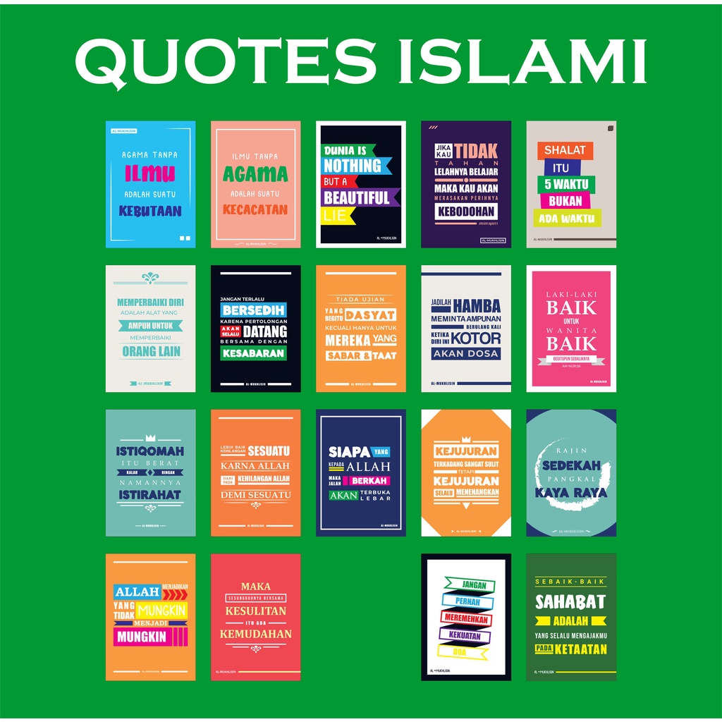 Poster Aesthetic, Poster Dinding Kamar Aesthetic, QUOTES ISLAMI 19 Poster