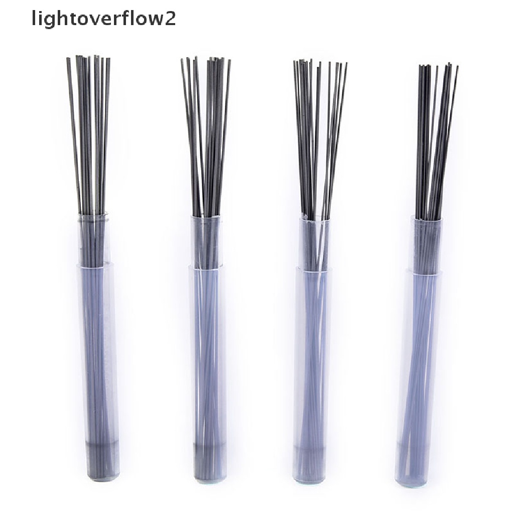 (lightoverflow2) 2pcs Tabung Refill HB / 2B 0.5mm / 0.7mm Dengan Case Untuk Pensil Mekanik