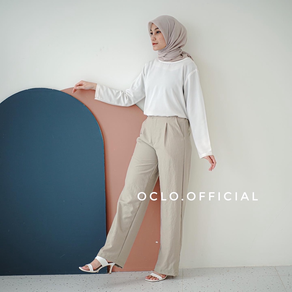 Caniya Basic Cullotes | Celana Kulot Loose Straight