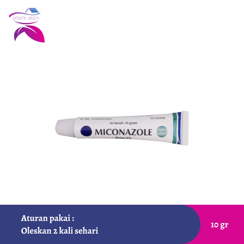 Miconazole Nitrate 2% Krim Anti Jamur / Salep Kulit Mikonazol 10 gr