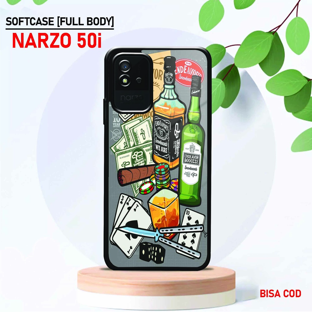 Softcase Glossy Realme Narzo 50i - Fashion Case [ UC 33 ] Realme Narzo 50i - Softcase Mengkilat Real