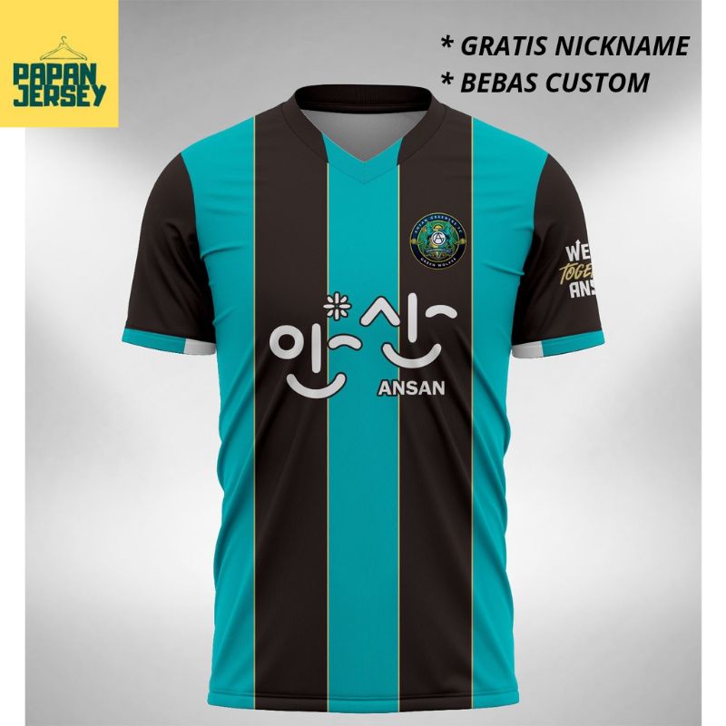 JERSEY ANSAN GREENERS TERBARU 2022/2023 LIGA KOREA. KAOS BOLA