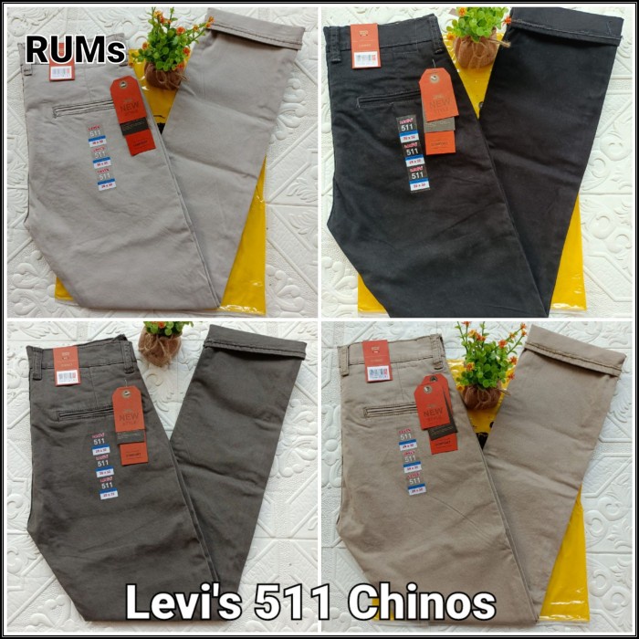 Nikmati Levis 511 Chinos Original Import Japan, Celana Chinos Stretch Unisex Promo