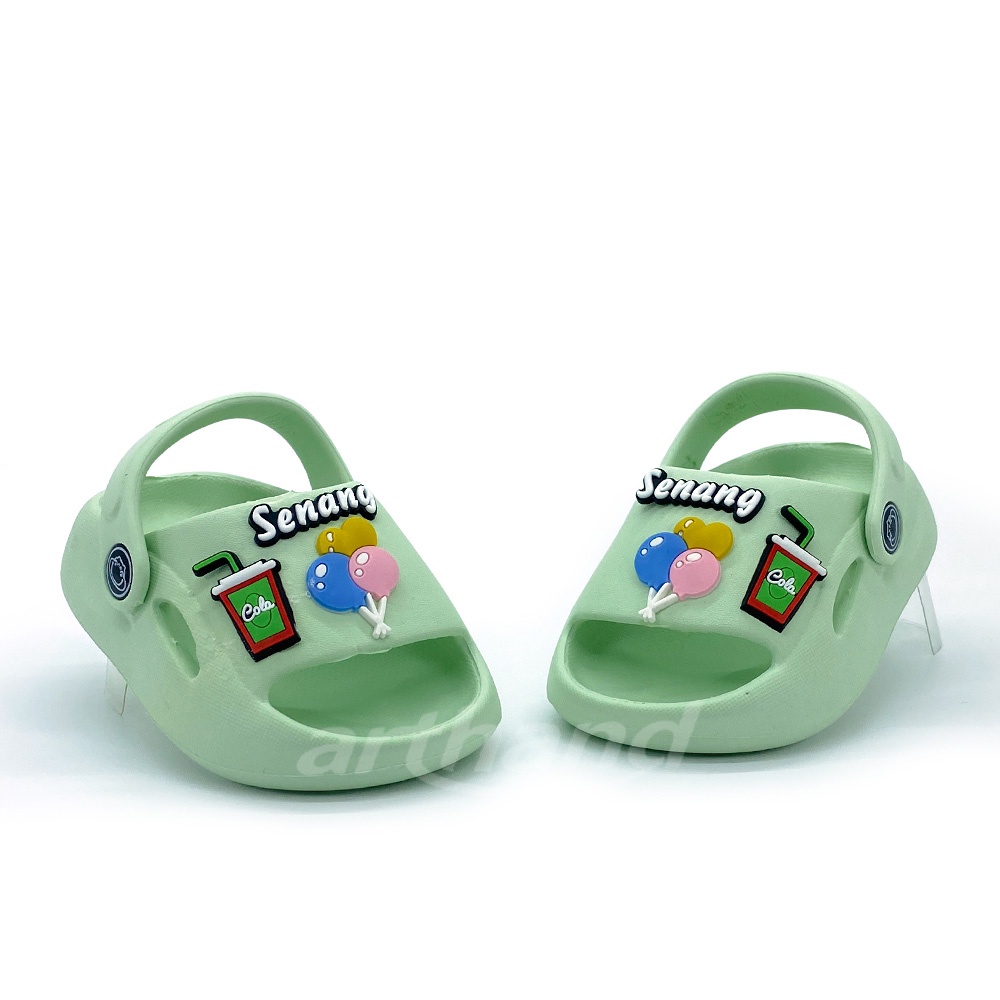 Arthand - Sandal Anak Perempuan Model selop tali belakang New model karakter Irsoe Senang 1-3 tahun