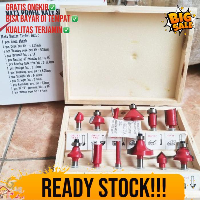 Mata Profil Set 12 Pcs Mailtank Mata Router Set Mata Bor Profil Kayu