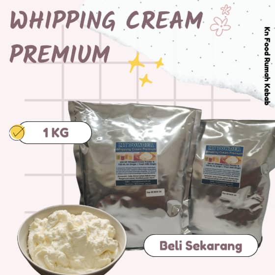 

Whipping Cream / Whipped Cream -1000 gram Bubuk Whipping Cream Instan