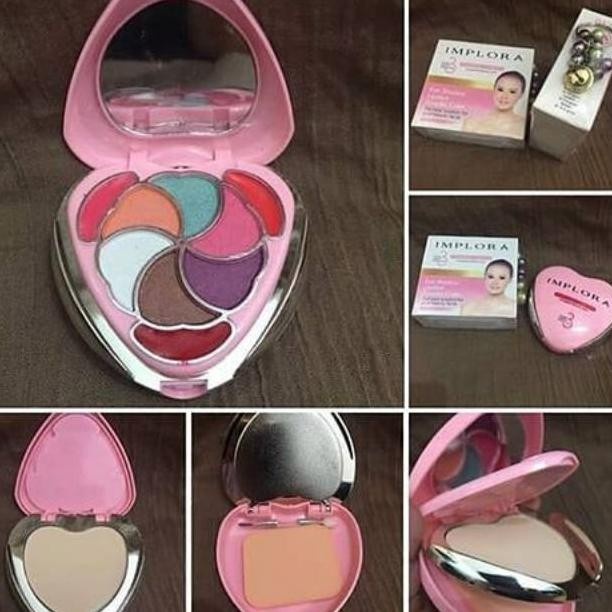 Implora LOVE Complete Beauty Care 3 in 1 EYESHADOW+TWC+ LIPSTIK