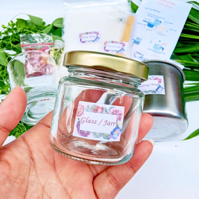 GHAZALI DIY KIT LILIN AROMATERAPI PALM WAX GELAS TUTUP 100ML