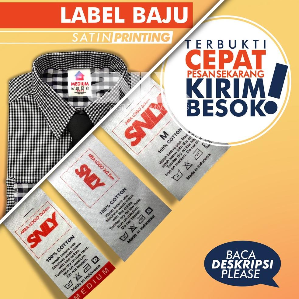 

SUPER LARIS Label Baju & Lebel Hijab Satin Tebal Cetak Full Printing Warna-warni 100-300pcs $ 856