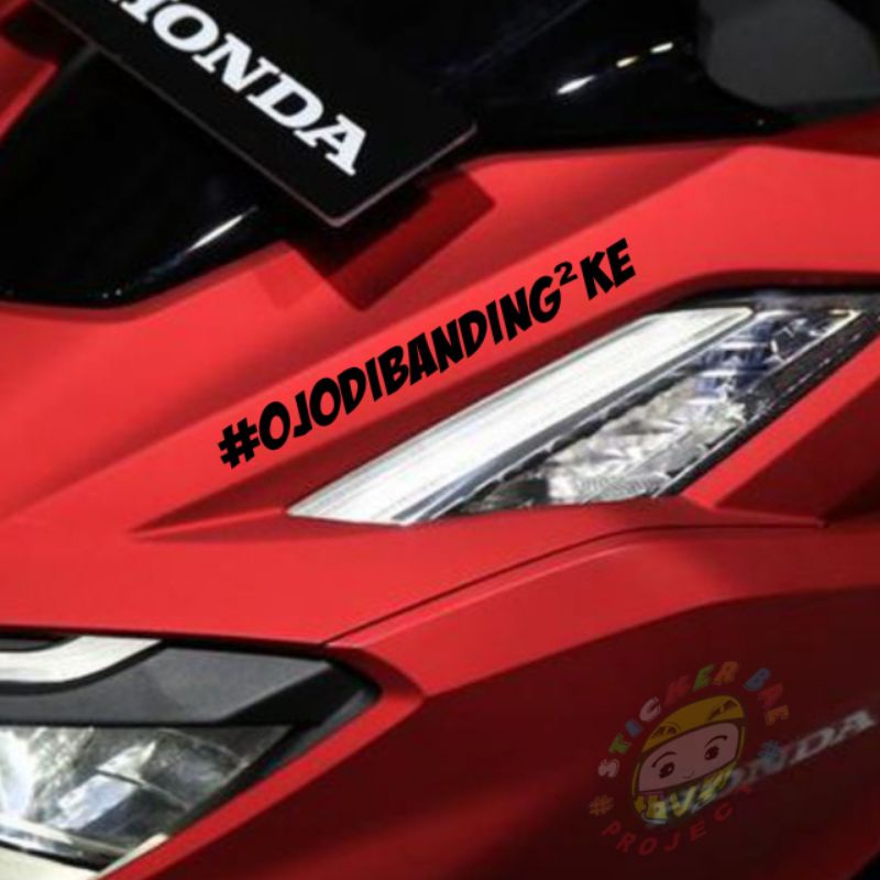 Sticker ojo di bandingke cuting sticker motor visor 1pcs