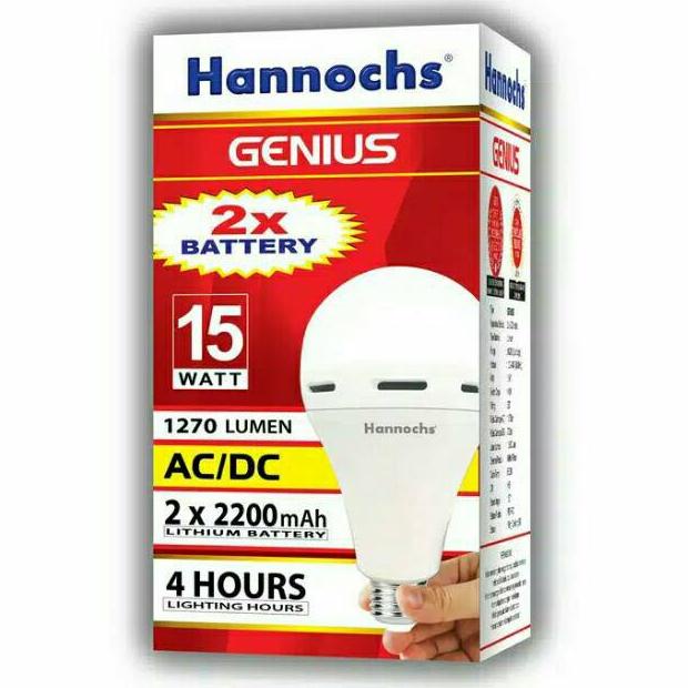 MTQ.18Oc22ᴾ ▫ Lampu emergency hannochs genius 15 watt