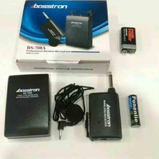 Best Deals Mic Bosstron BS 708A Mic wireless jepit clip mic