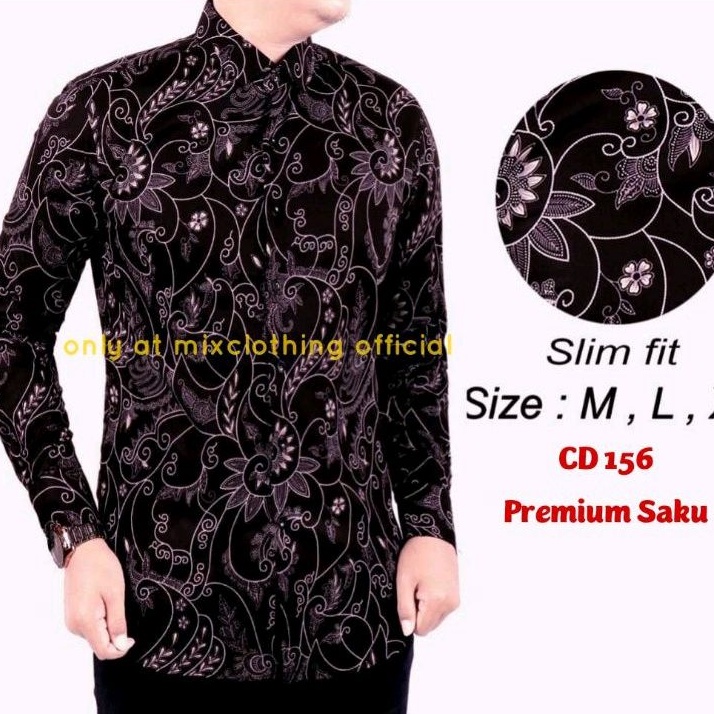 KEMEJA SLIM FIT PRIA BATIK SLIMFIT REAL PICT ORIGINAL MERK COLIN DION CBS489