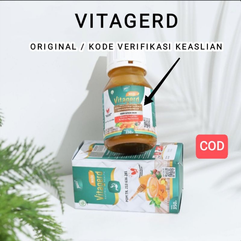 Madu Vitagerd Asli Original Gangguan Asam Lambung Gerd Maag Kronis Herbal Mual Kembung Begah