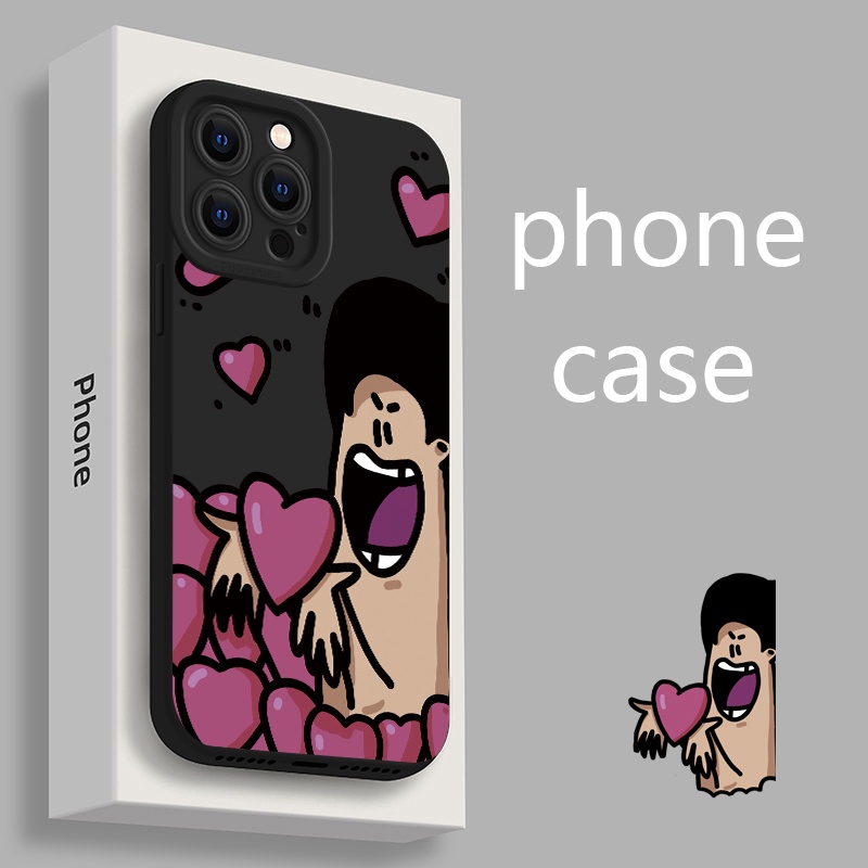 Soft Case Silikon TPU Motif Anak Laki-Laki Lucu Untuk IPhone 14 13 12 11 Pro X XR XS Max Plus
