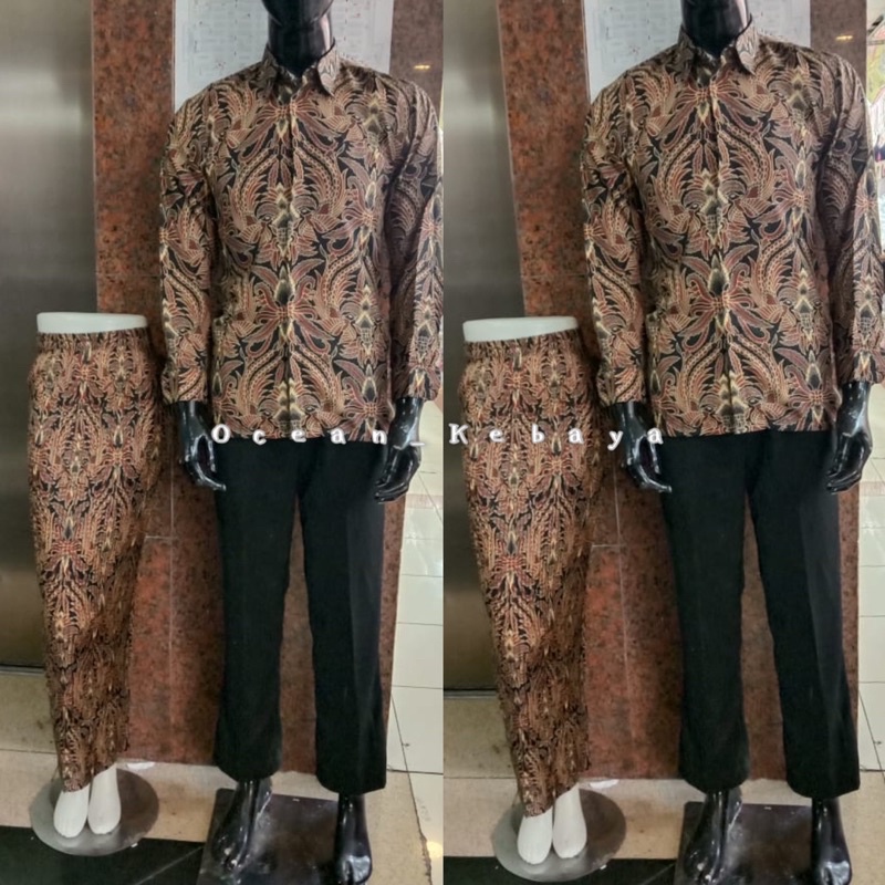 kemeja couple rok prisket batik