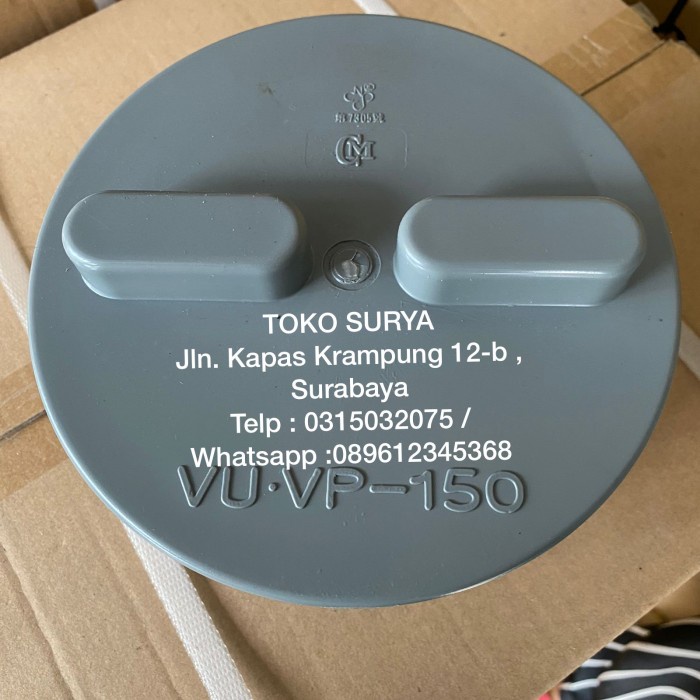 TUTUP PIPA 6" CLEAN OUT 6" CLEAN OUT 6 INCH / CLEAN OUT PVC 6" 6 INCH