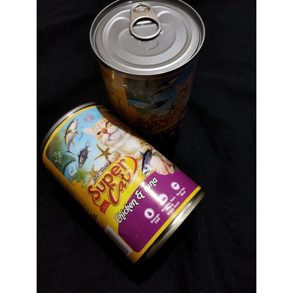 SuperCat Chicken &amp; Tuna 400gr Makanan Kucing Basah Kaleng