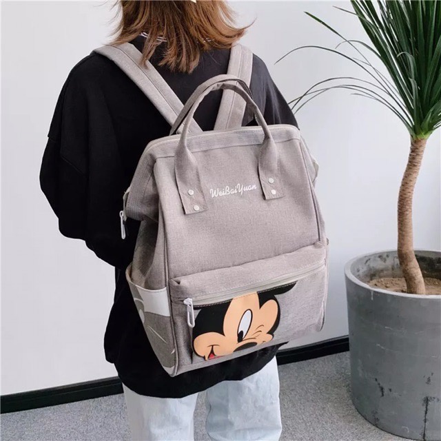 TAS SEKOLAH MICKY MOUSE ANAK PEREMPUAN MURAH BERKUALITAS MASUK LAPTOP